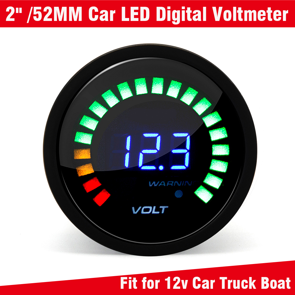 Light Meter Incident - LED Digital Voltmeter Monitor 52mm Waterproof