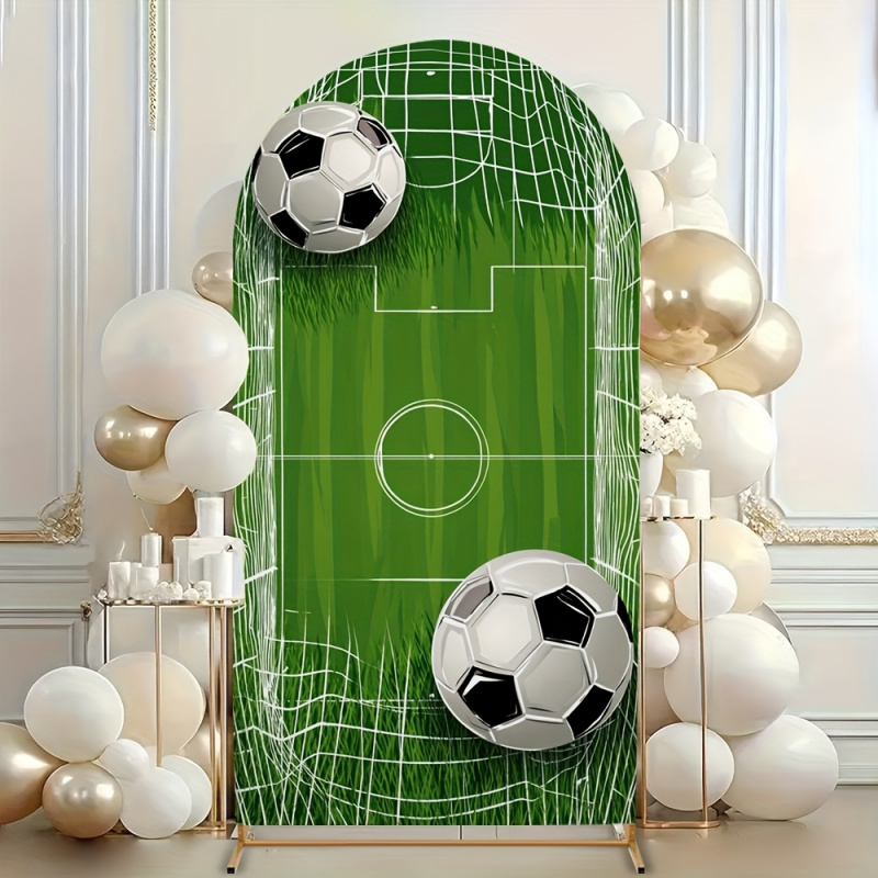 Photography Sport - VIKAMA Soccer Party Arch Backdrop, Green
