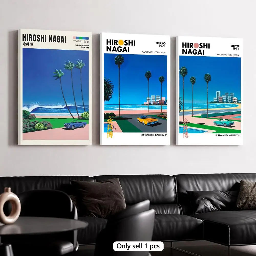 Photography Pose - H-Hiroshi Nagai Coastal City Scene Framed