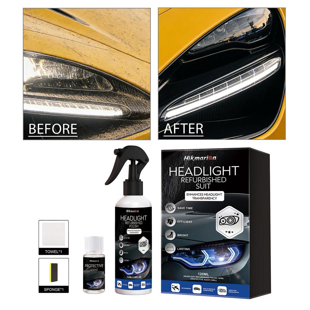 100ml+20ml Car Headlights Rest - огляд і ціна Lens Cleaning Kit