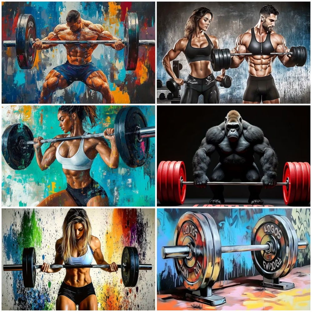 Weightlifting Theme Background - огляд і ціна Photography Sport