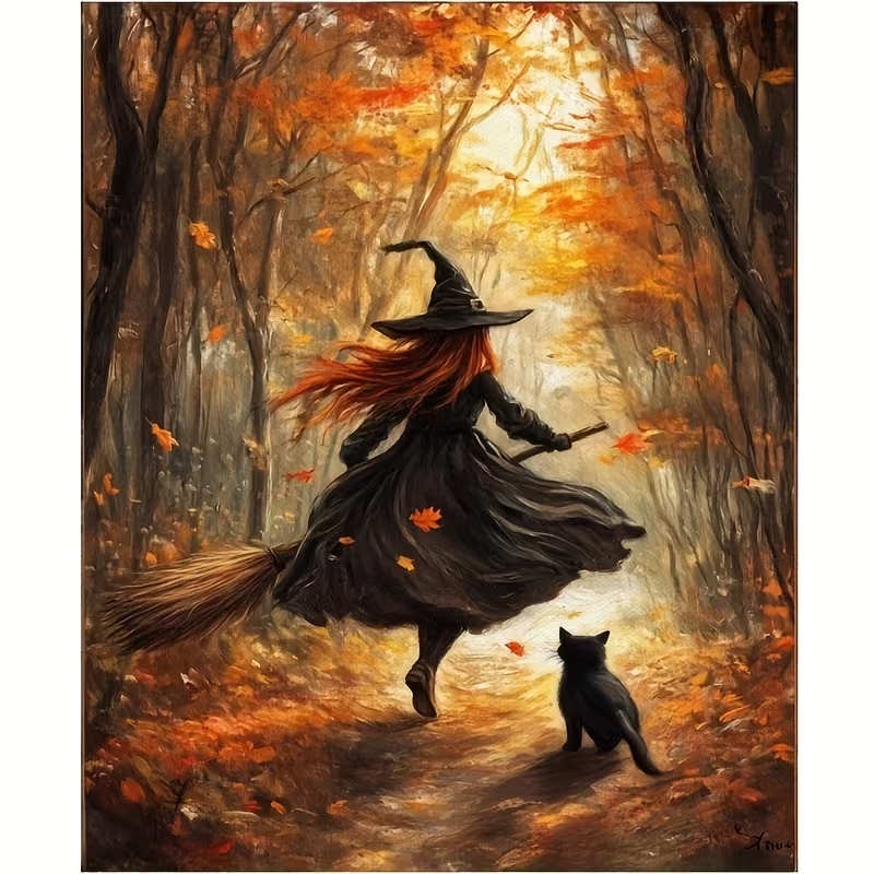 Retro Alloween Autumn Witch On - огляд і ціна Photography Gallery