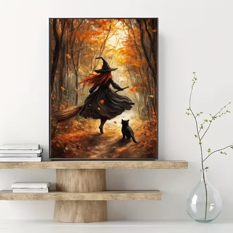 Retro Alloween Autumn Witch On - огляд і ціна Photography Gallery