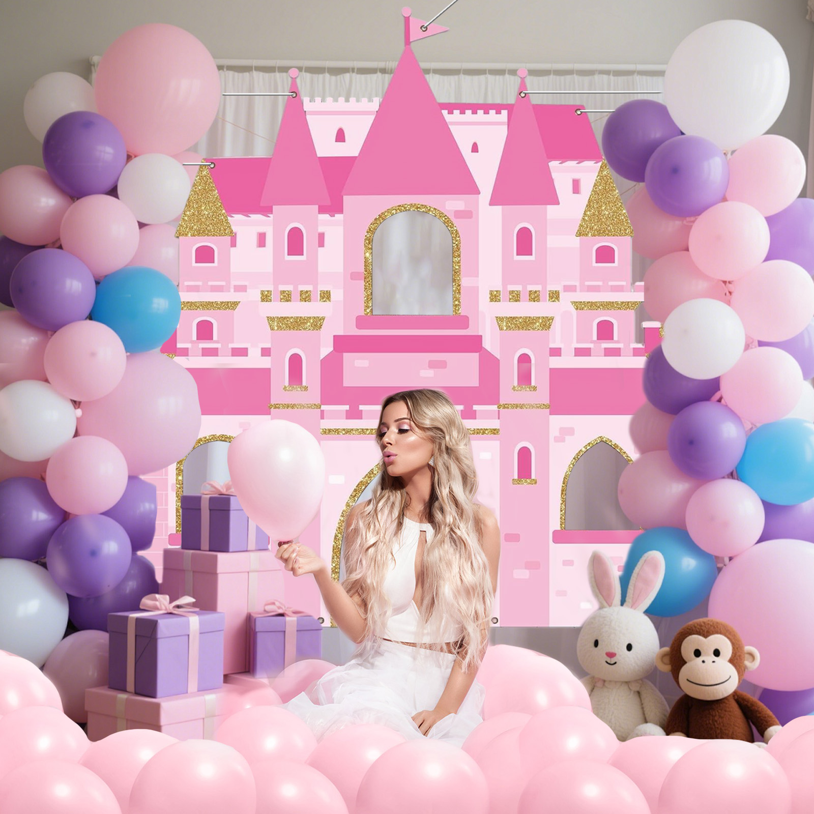 Pink Castle Party Photo Booth  - огляд і ціна Photography Aesthetic