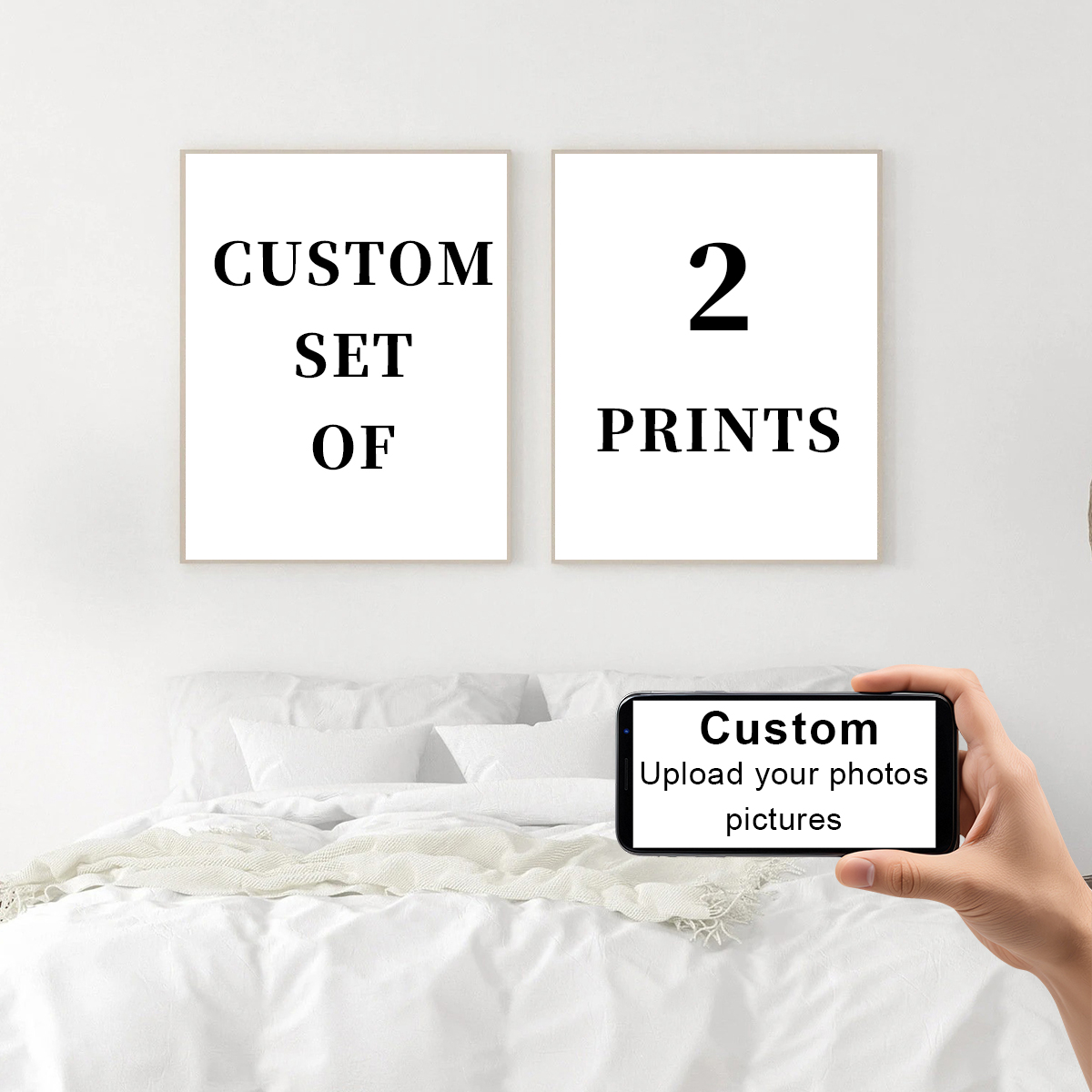 2pcs/set Custom Canvas Prints  - огляд і ціна Photography Gallery