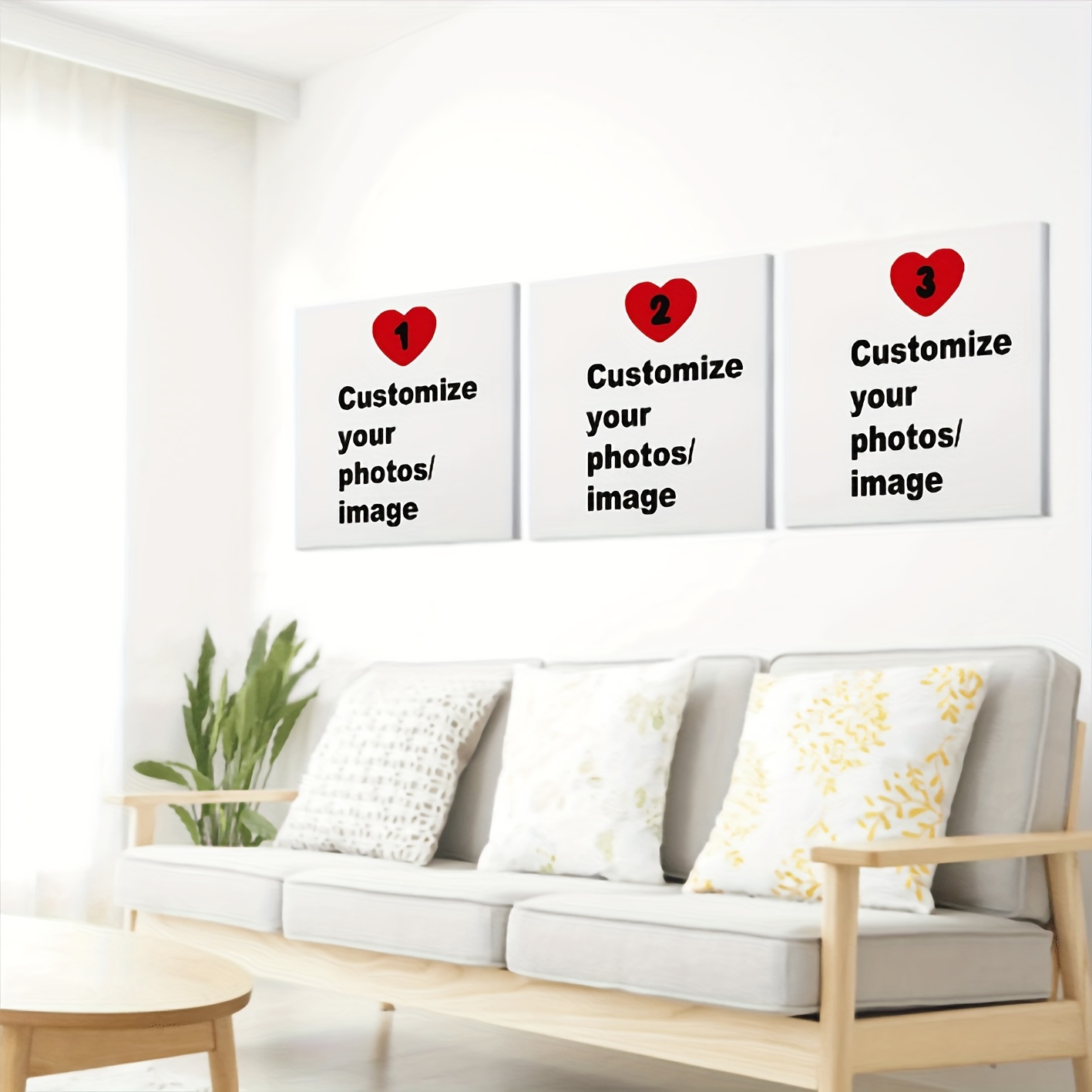 3pcs/set Custom Square Canvas  - огляд і ціна Photography Gallery