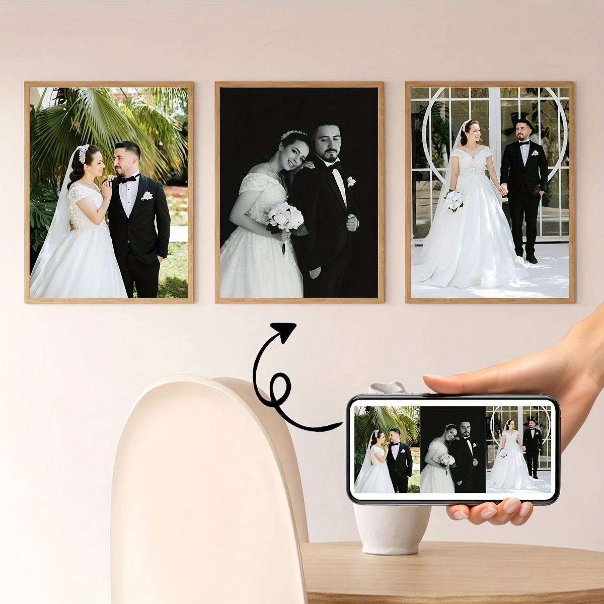 3pcs/set Custom Square Canvas  - огляд і ціна Photography Gallery